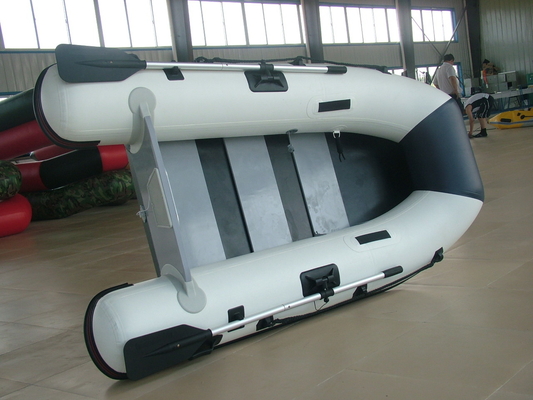 China Lightweight Marine Foldable Inflatable Boat With Electric Trolling Motor supplier